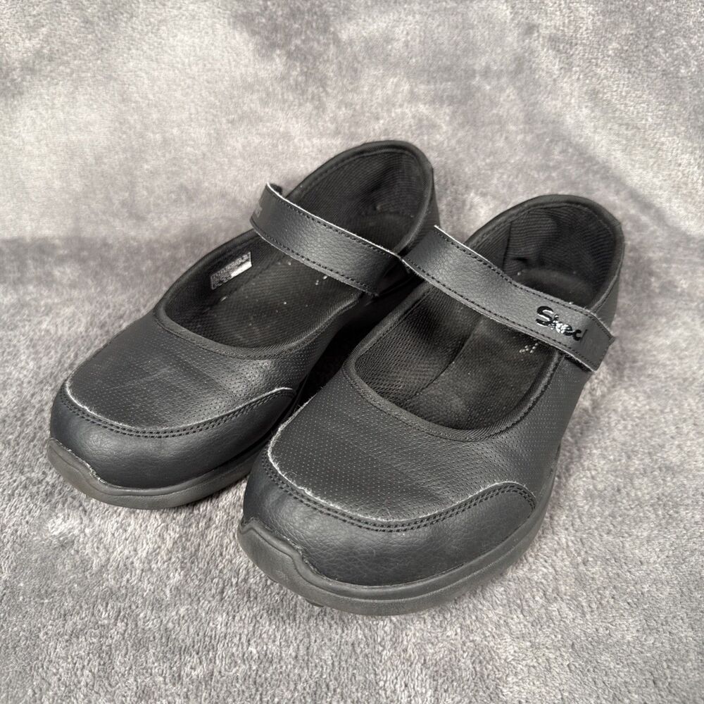 Sketchers “Mary Jane” Youth Size 4.5 Black Shoes Non Marking